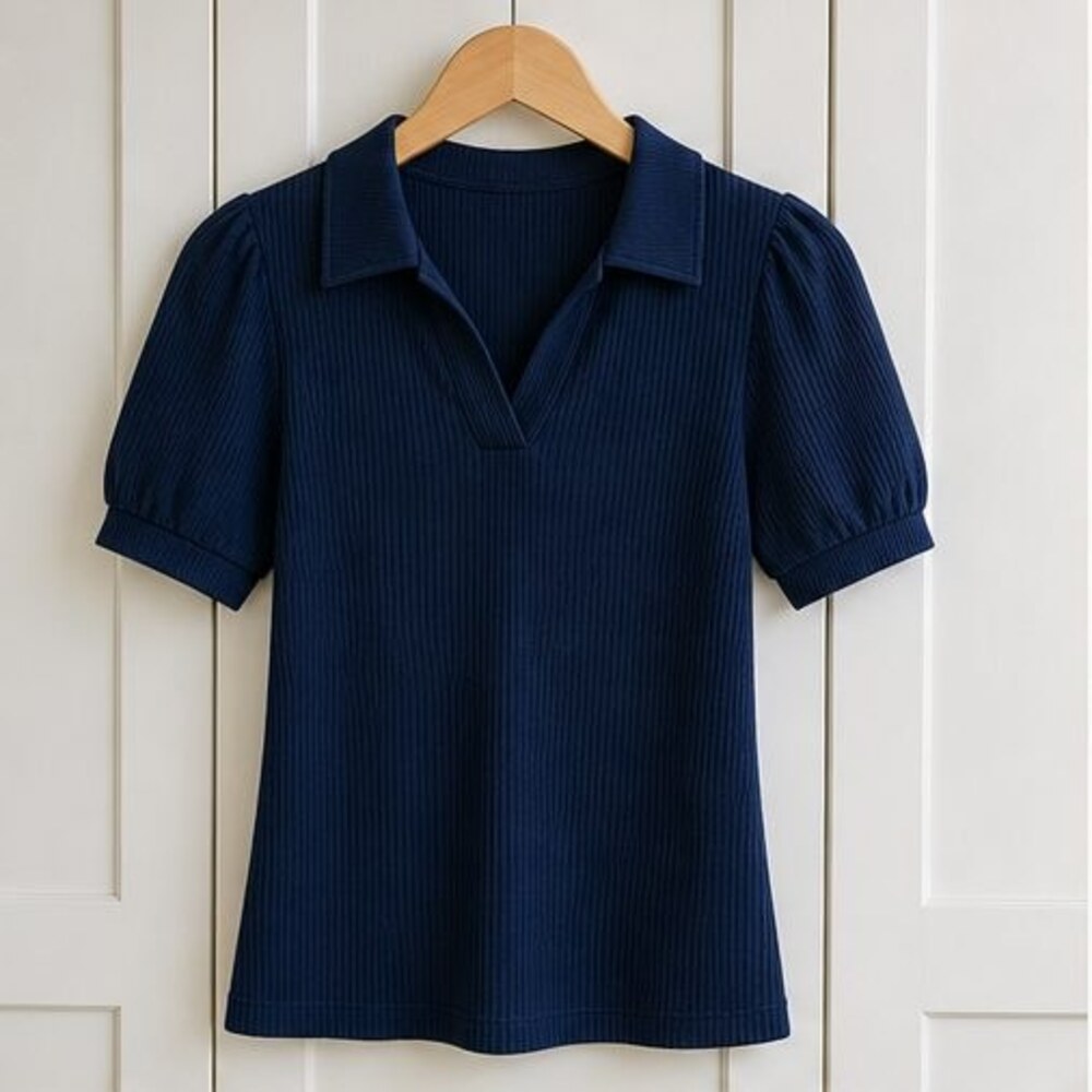 Olive Puff Sleeve Top